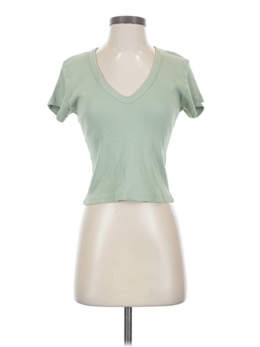 Big Bud Press Women's V-Neck Short Sleeve Tee - Sage Green